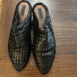 Topshop // woven slides